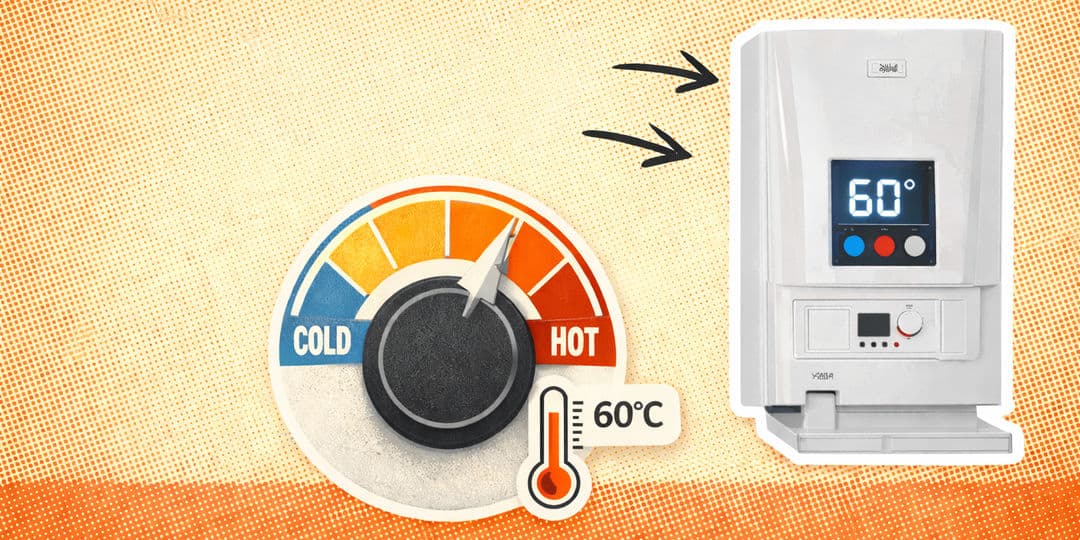What temperature should my boiler be set at for hot water in the UK?