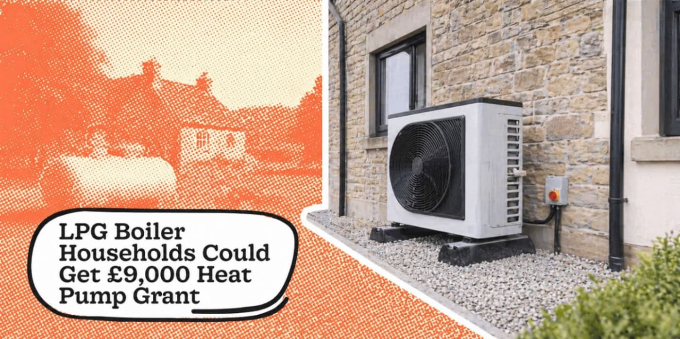 LPG Boiler Households Could Get £9,000 Towards a Heat Pump
