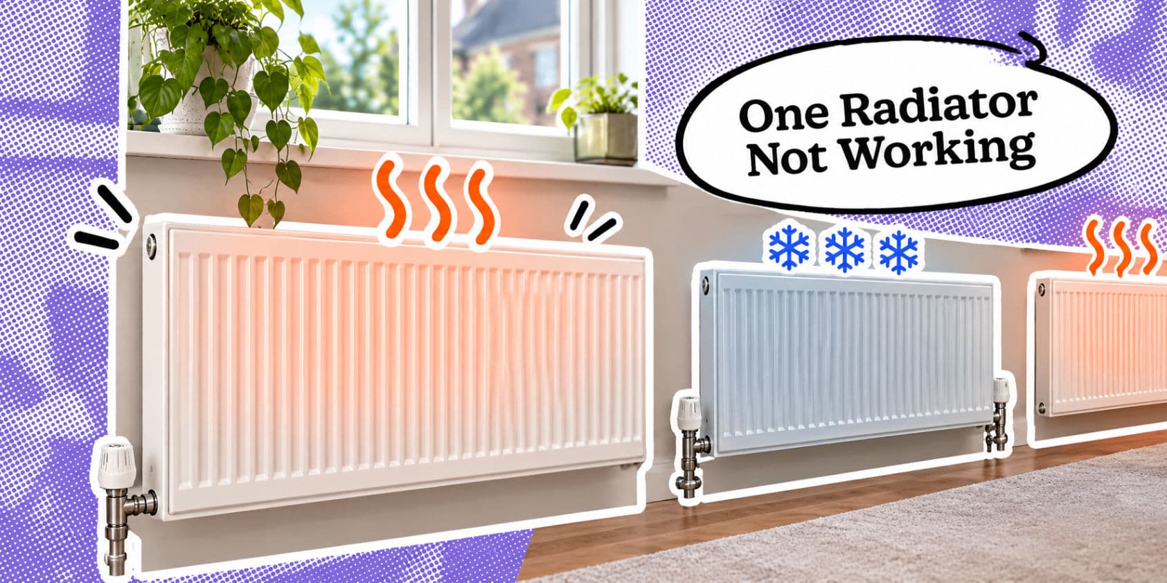 One Radiator Not Working in One Room - Common Causes & Fixes