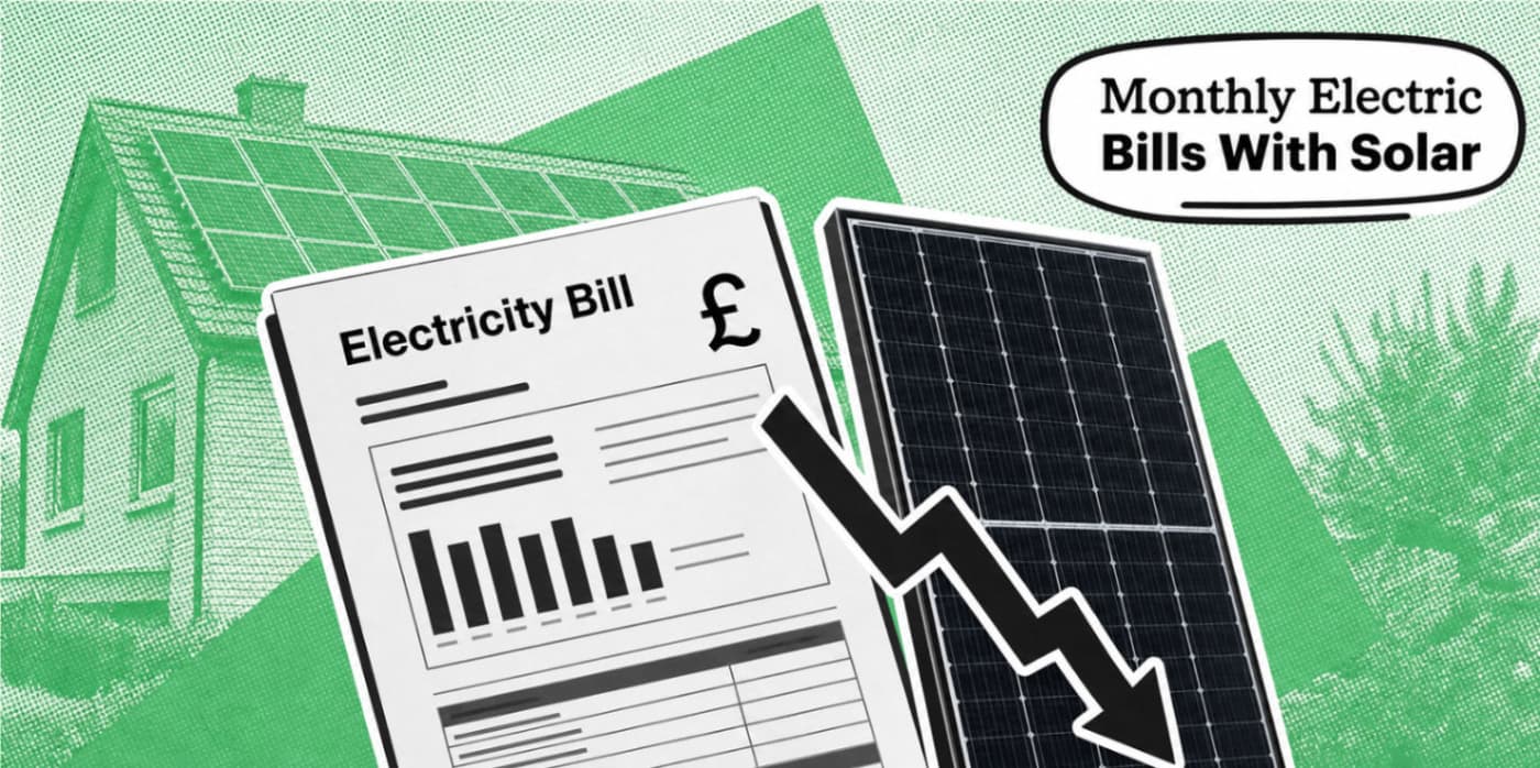 Average Monthly Electric Bill With Solar Panels UK (2026)
